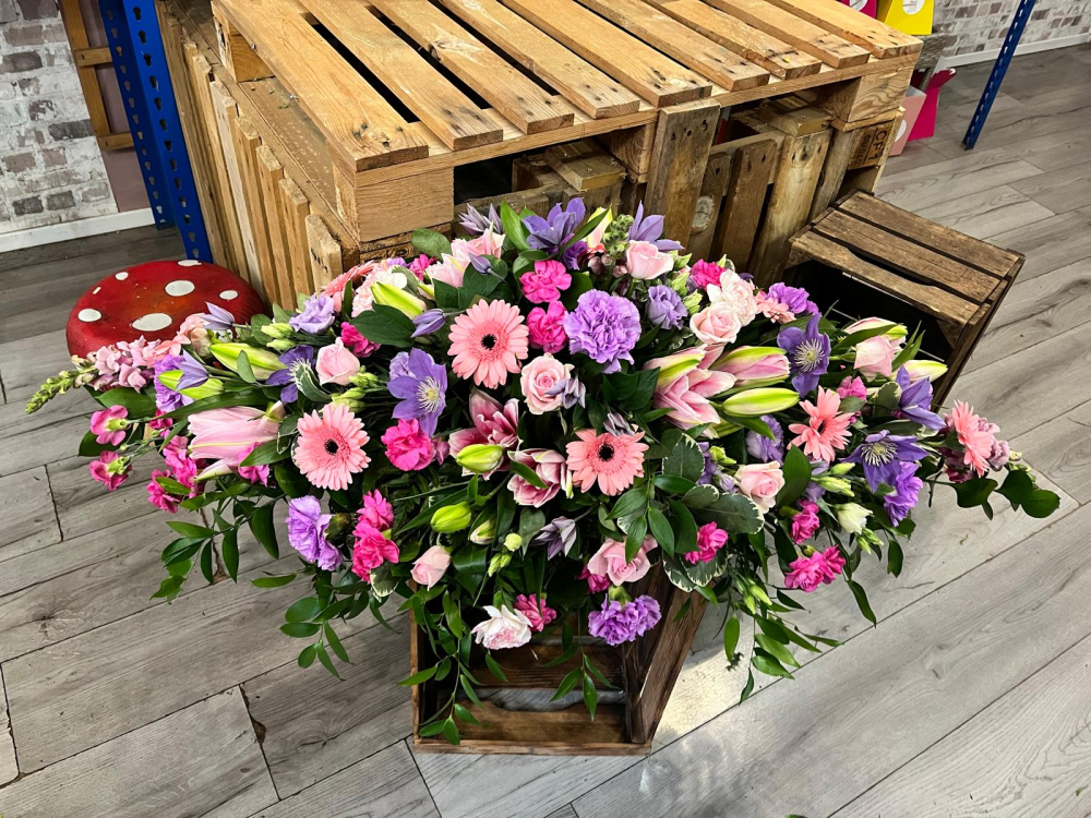 Pastel Memories Funeral Spray Product Image
