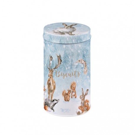 'winter wonderland' biscuit tin