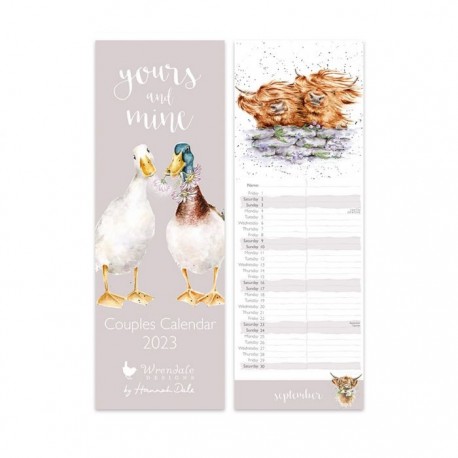 'Your's and mine' 2023 slim calendar