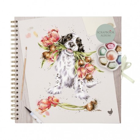 'Blooming with love' spaniel scrapbook